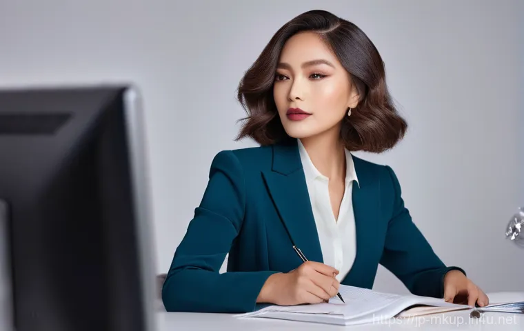 매트 브라운 립스틱 추천 - **Prompt: Intellectual Elegance in the Office**
    A sophisticated woman in her late 20s to early 3...